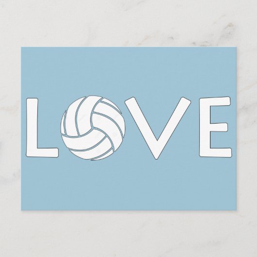 Carte Postale L'amour du volleyball (Devant)