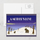 Carte Postale L'amour d'une mère (Devant / Derrière)