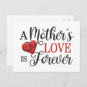 Carte Postale L'amour d'une mère est toujours une citation | Car (Devant / Derrière)
