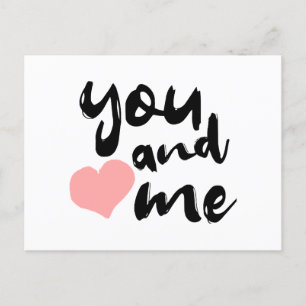 Carte Postale L'amour en deux mots Vous et moi.