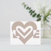 Carte Postale L'amour en gris (Debout devant)