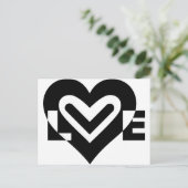 Carte Postale L'amour en noir (Debout devant)