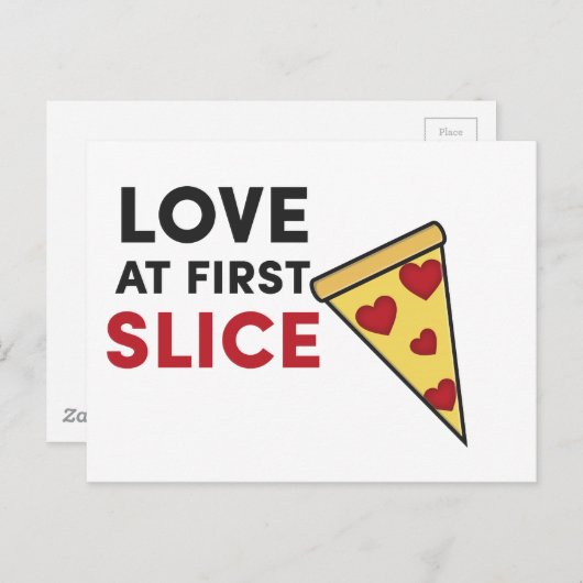 Carte Postale L'amour en première tranche (Devant / Derrière)