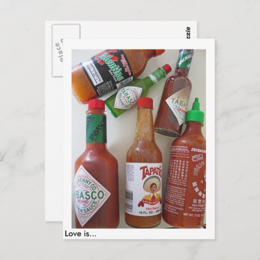 Carte Postale L'amour est… (Devant / Derrière)