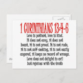 Carte Postale L'amour est (Devant / Derrière)