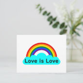 Carte Postale L'amour est amour - LGBT Rainbow Postcard (Debout devant)