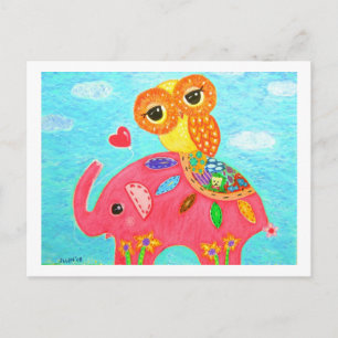 Carte Postale L'Amour Est Comme Un Éléphant