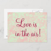 Carte Postale L'amour est dans la citation aérienne (Devant / Derrière)