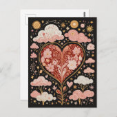 Carte Postale L'amour est dans l'air (Devant / Derrière)