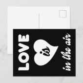 Carte Postale L'amour est dans l'air (Devant / Derrière)