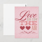 Carte Postale L'amour est dans l'air (Devant / Derrière)
