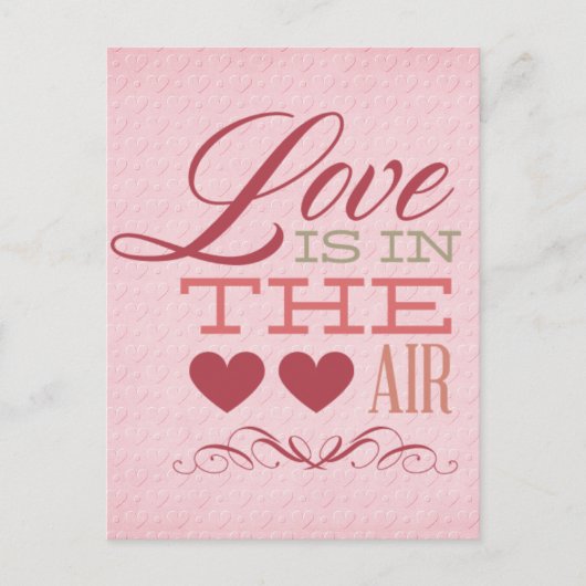 Carte Postale L'amour est dans l'air (Devant)