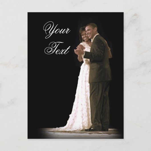 Carte Postale L'amour est dans l'air, Le premier couple dansant (Devant)