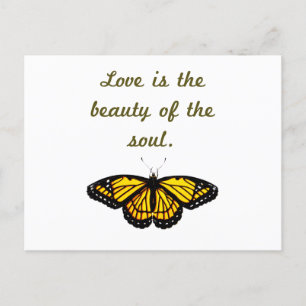Carte Postale L'Amour Est La Beauté De L'Âme