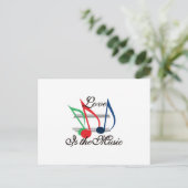 Carte Postale L'amour est la musique (Debout devant)