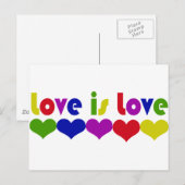 Carte Postale L'amour est l'amour (Devant / Derrière)