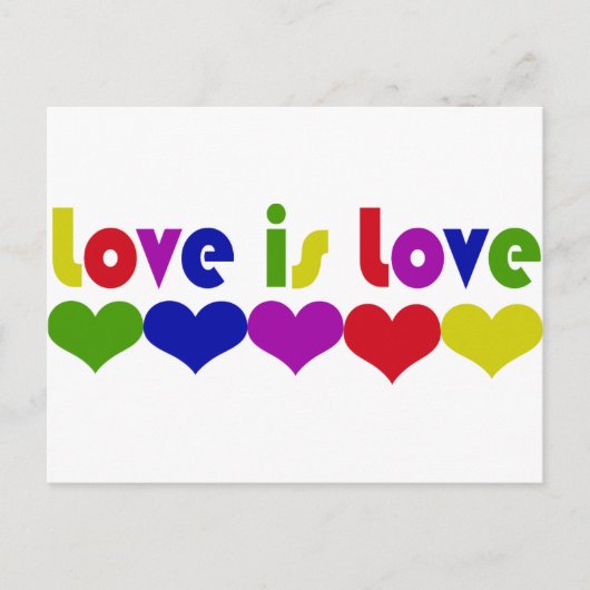 Carte Postale L'amour est l'amour (Devant)