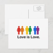 Carte Postale L'amour est l'amour (Devant / Derrière)