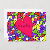 Carte Postale L'amour est l'amour (Devant / Derrière)