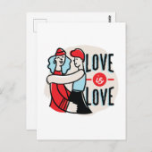 Carte Postale L'amour est l'amour (Devant / Derrière)