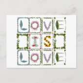 Carte Postale L'amour est l'amour Enregistrer la date ou le Fair (Devant)