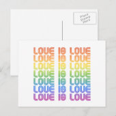 Carte Postale L'amour est l'amour Rétro (Devant / Derrière)