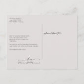 Carte Postale L'amour est le Mariage patient Postponement Mauve (Dos)