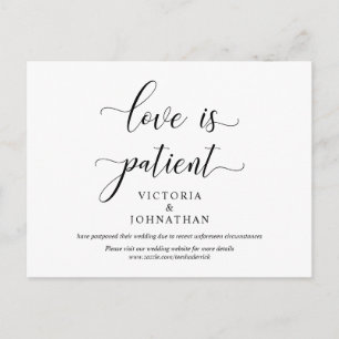 Carte Postale L'amour est patient, Cérémonie Mariage Modifier la