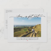 Carte Postale L'amour est Patient Mariage Postponement Grey (Devant / Derrière)