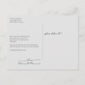 Carte Postale L'amour est Patient Mariage Postponement Grey (Dos)