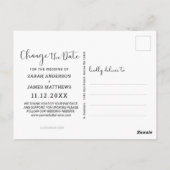 Carte Postale L'amour est Patient Modern Black Script Photo (Dos)