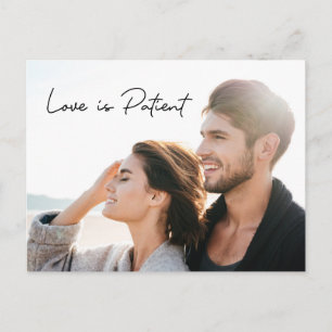 Carte Postale L'amour est patient Photo Enregistrer la NOUVELLE 