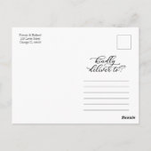 Carte Postale L'Amour Est Patient Tropical Mariage Postponement (Dos)