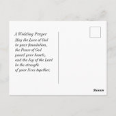 Carte Postale L'amour est Patient Tulipes Roses Bible Mariage (Dos)