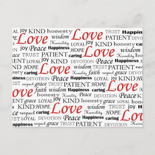 Carte Postale L'amour est tout (Devant)