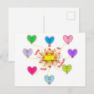 Carte Postale L'amour est tout autour de vous