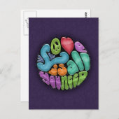 Carte Postale L'Amour Est Tout Ce Dont Vous Avez Besoin -rnd (Devant / Derrière)