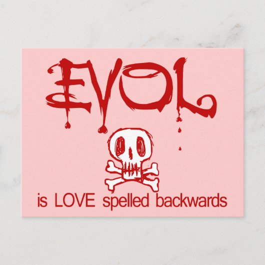 Carte Postale L'amour est un mal (Devant)