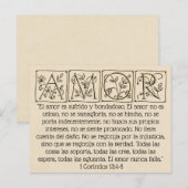 Carte Postale L'amour est un Patient-Genre-Jamais échoue~Écritur (Devant / Derrière)