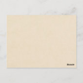 Carte Postale L'amour est un Patient-Genre-Jamais échoue~Écritur (Dos)