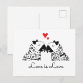 Carte Postale L'amour est un perroquet lesbien (Devant / Derrière)