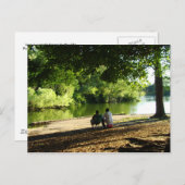 Carte Postale L'amour est une brise douce au bord du lac (Devant / Derrière)