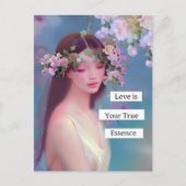 Carte Postale L'amour est votre véritable essence | Fée comme an (Devant)