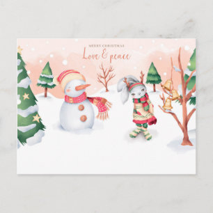 Carte Postale L'amour et la paix