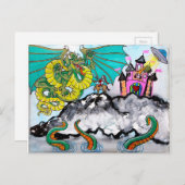 Carte Postale l'amour et les dangers (Devant / Derrière)