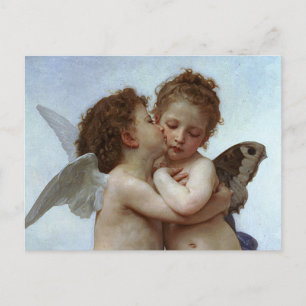 Carte Postale L'Amour et Psyche de Bouguereau, enfants (Cupid)