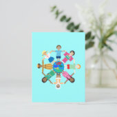 Carte Postale L'amour fait de ce monde une famille (Debout devant)