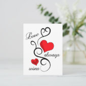 Carte Postale L'amour gagne toujours (Debout devant)