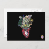 Carte Postale L'amour grandit (Devant / Derrière)