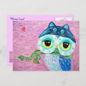 Carte Postale L'amour hivernal (Devant / Derrière)